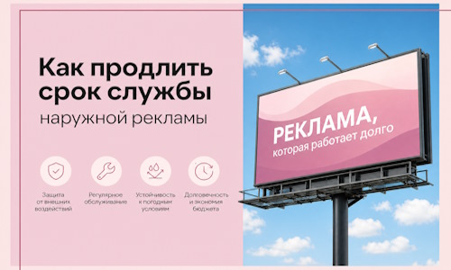 Как продлить срок службы наружной рекламы в  Чапаевске