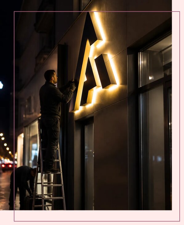Светящийся логотип на заказ в Чапаевске от 15323 р. | Аванза-Чпв