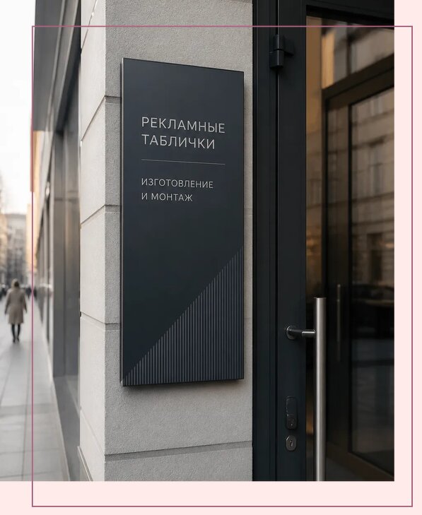 Рекламные таблички в Чапаевске по цене от 4597 р. | Аванза-Чпв