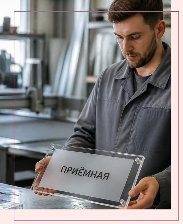 Таблички из оргстекла на заказ в Чапаевске от 3984 р. | Аванза-Чпв
